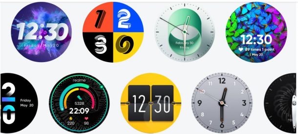 realme watch display size